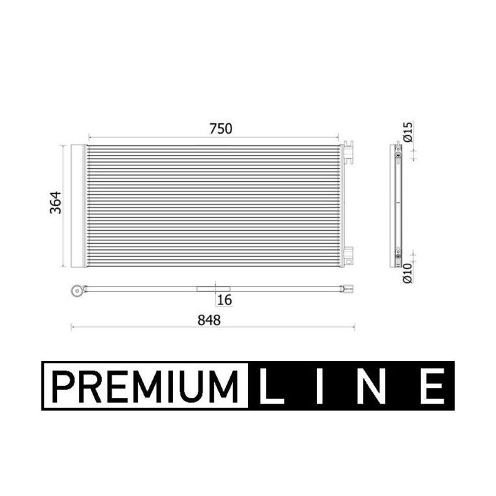 Kondensatorius, oro kondicionierius MAHLE AC 925 000P