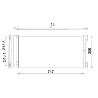 Kondensatorius, oro kondicionierius MAHLE AC 925 000S