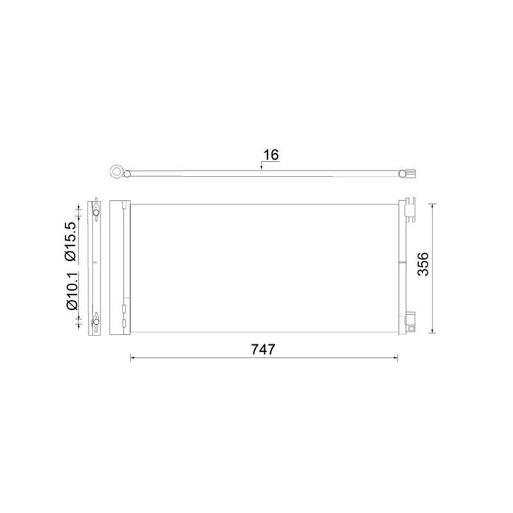 Kondensatorius, oro kondicionierius MAHLE AC 925 000S