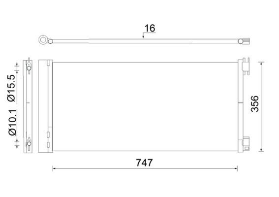 Kondensatorius, oro kondicionierius MAHLE AC 925 000S