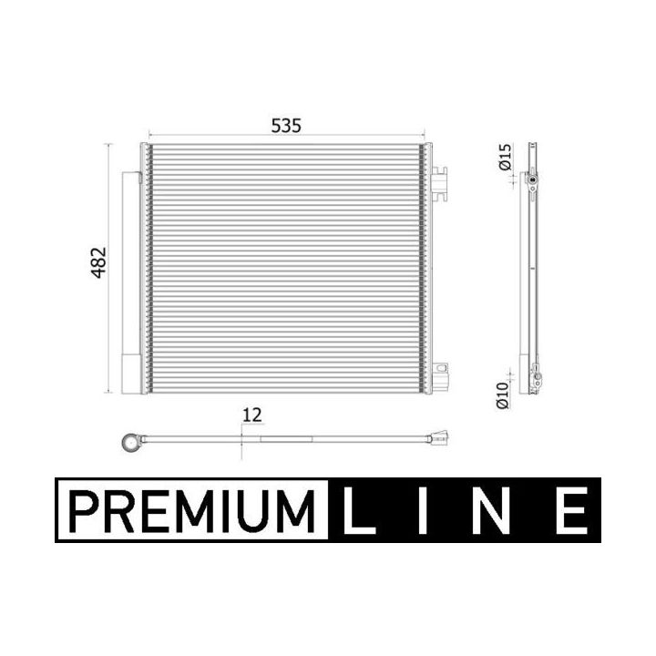 Kondensatorius, oro kondicionierius MAHLE AC 944 000P
