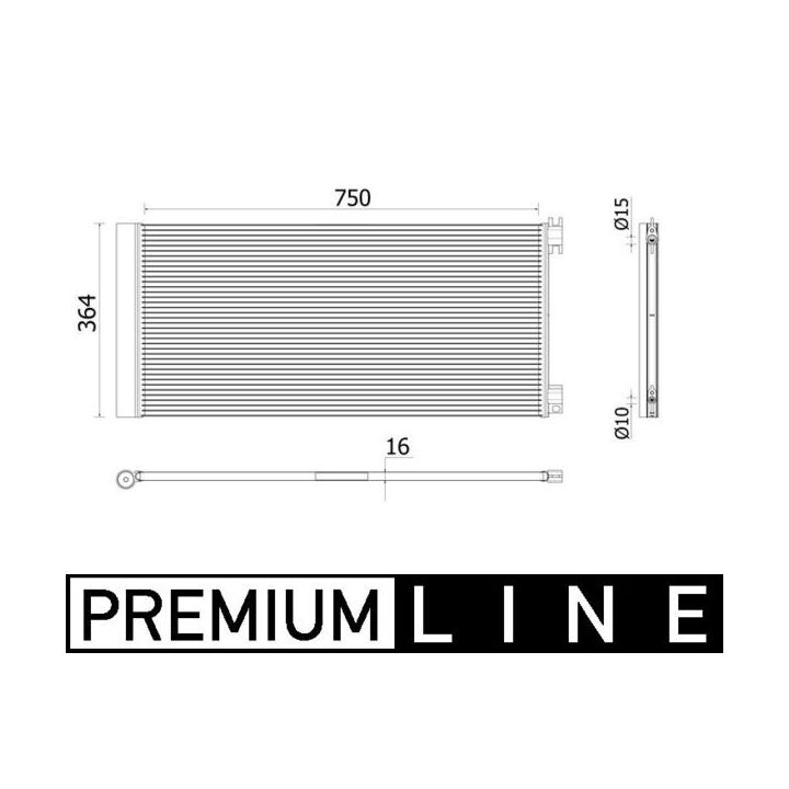Kondensatorius, oro kondicionierius MAHLE AC 945 000P