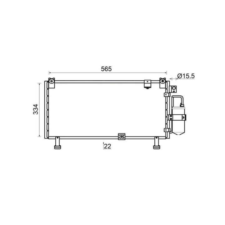 Kondensatorius, oro kondicionierius MAHLE AC 946 000S