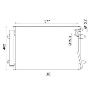Kondensatorius, oro kondicionierius MAHLE AC 954 000S