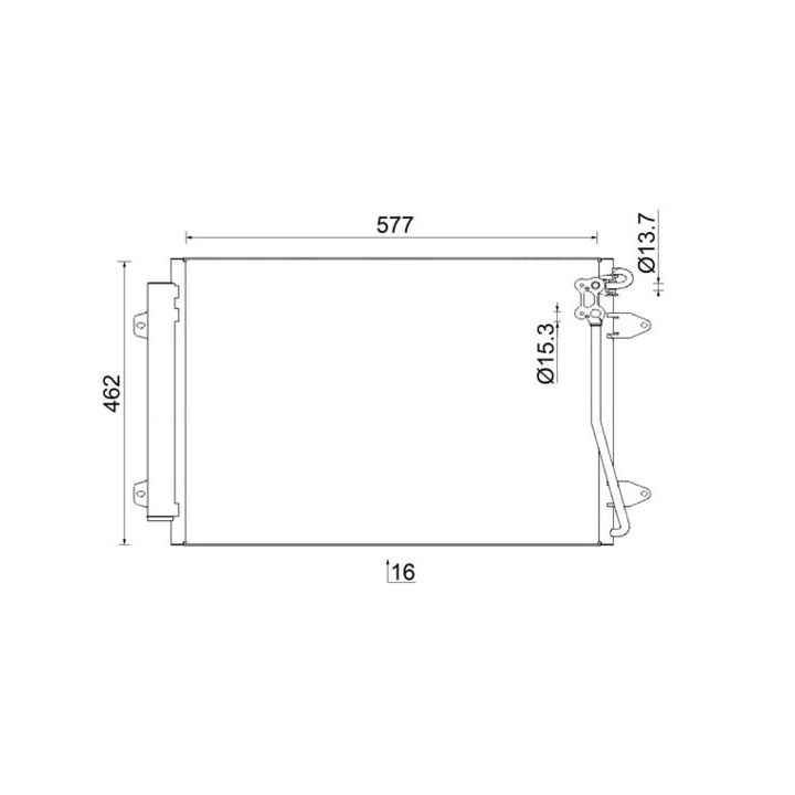 Kondensatorius, oro kondicionierius MAHLE AC 954 000S