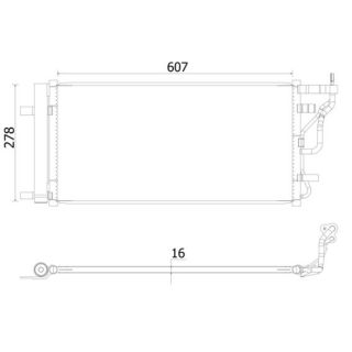 Kondensatorius, oro kondicionierius MAHLE AC 956 000S