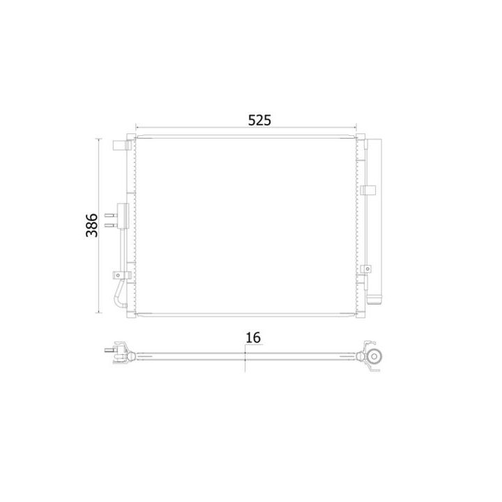 Kondensatorius, oro kondicionierius MAHLE AC 957 000S