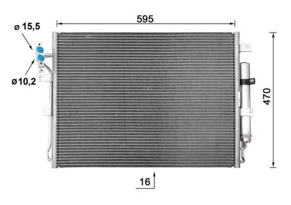 Kondensatorius, oro kondicionierius MAHLE AC 959 000S