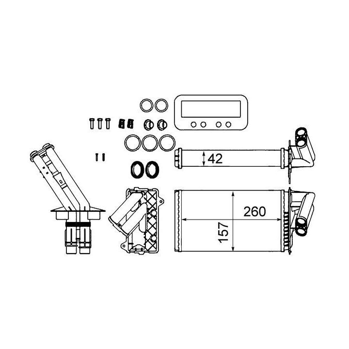 šilumokaitis, salono šildymas MAHLE AH 103 000S