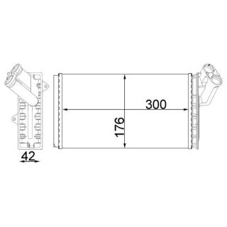 šilumokaitis, salono šildymas MAHLE AH 104 000S