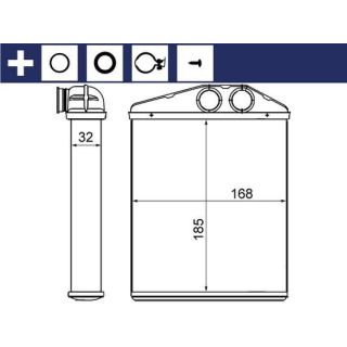 šilumokaitis, salono šildymas MAHLE AH 13 000S
