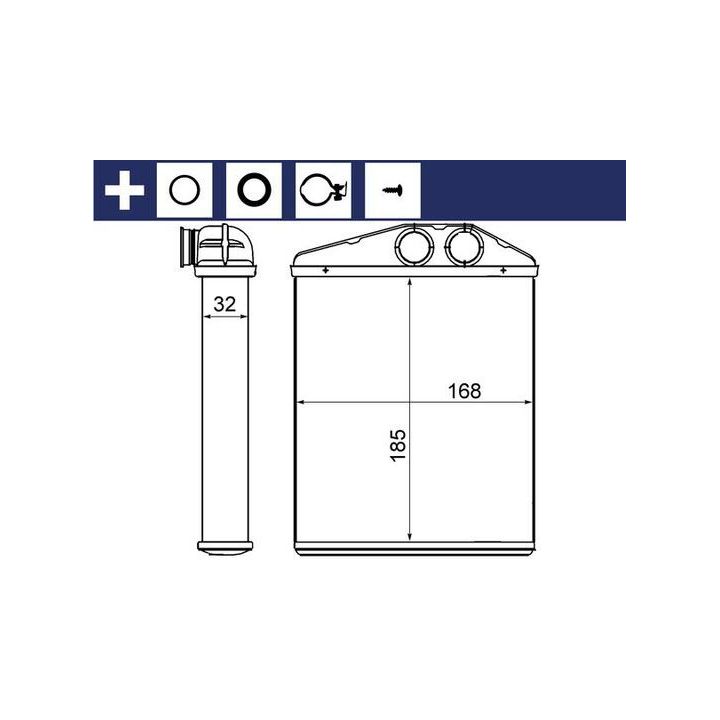 šilumokaitis, salono šildymas MAHLE AH 13 000S