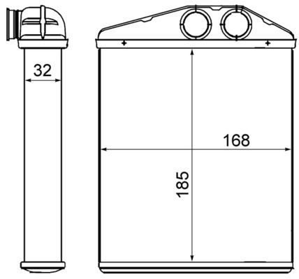 šilumokaitis, salono šildymas MAHLE AH 13 000S