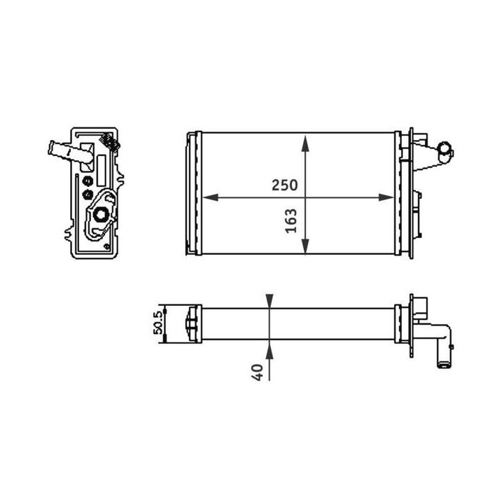 šilumokaitis, salono šildymas MAHLE AH 141 000S