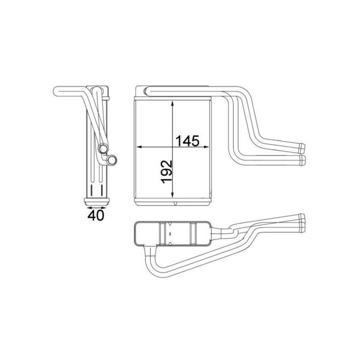 šilumokaitis, salono šildymas MAHLE AH 146 000S