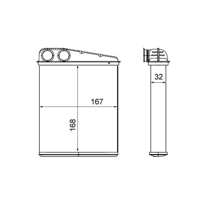 šilumokaitis, salono šildymas MAHLE AH 16 000S