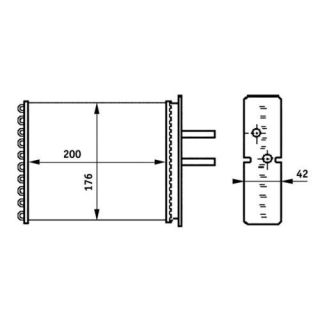 šilumokaitis, salono šildymas MAHLE AH 161 000S