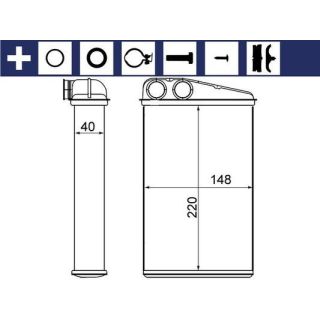 šilumokaitis, salono šildymas MAHLE AH 17 000S