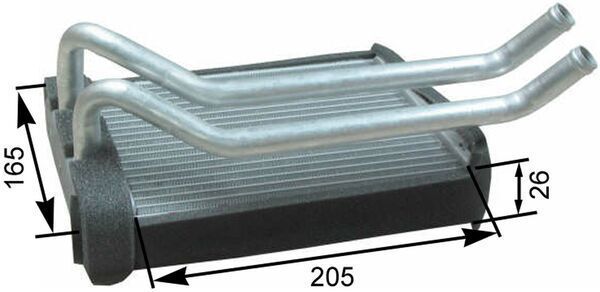 šilumokaitis, salono šildymas MAHLE AH 174 000P