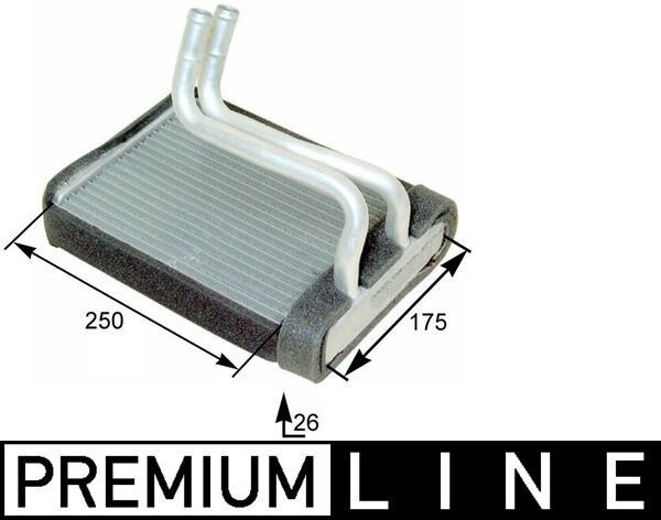 šilumokaitis, salono šildymas MAHLE AH 176 000P