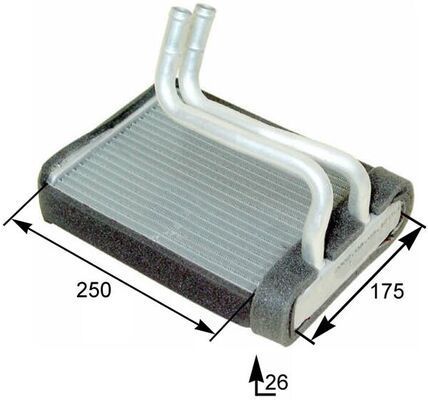 šilumokaitis, salono šildymas MAHLE AH 176 000P