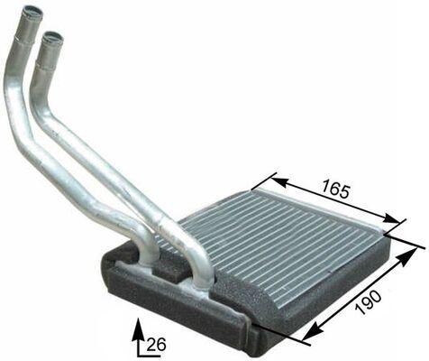 šilumokaitis, salono šildymas MAHLE AH 177 000P