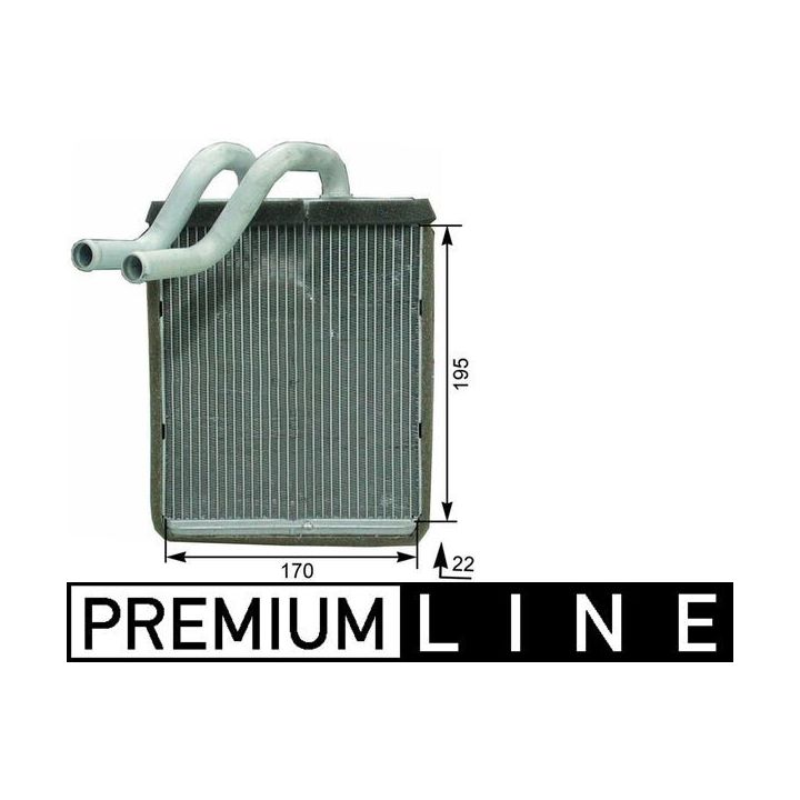 šilumokaitis, salono šildymas MAHLE AH 179 000P