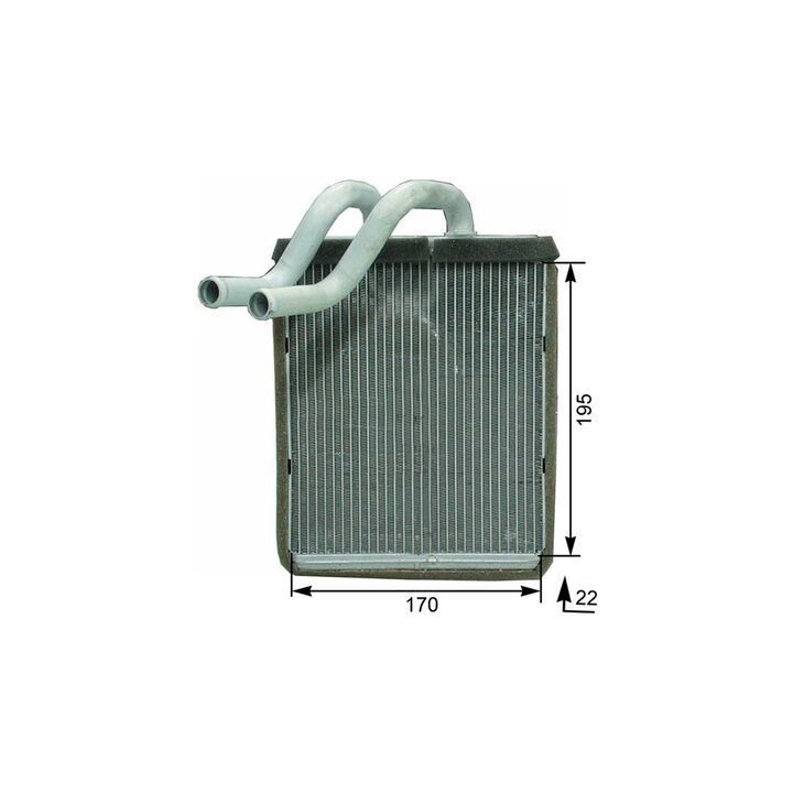 šilumokaitis, salono šildymas MAHLE AH 179 000P