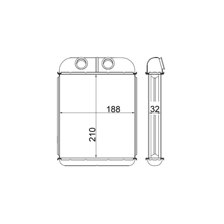 šilumokaitis, salono šildymas MAHLE AH 181 000S