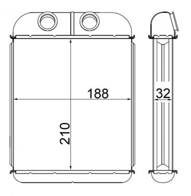 šilumokaitis, salono šildymas MAHLE AH 181 000S