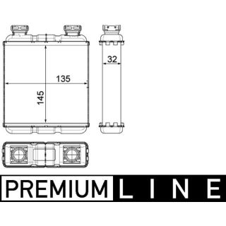 šilumokaitis, salono šildymas MAHLE AH 188 000P
