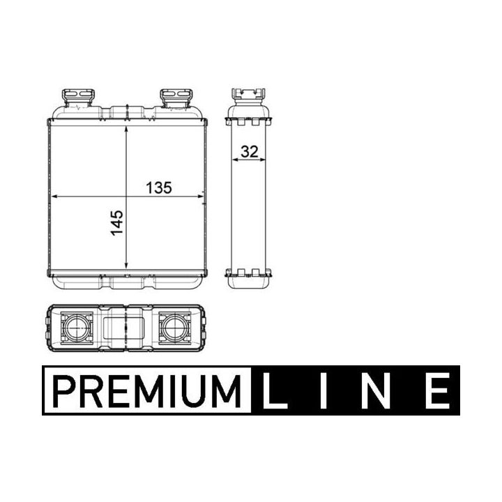 šilumokaitis, salono šildymas MAHLE AH 188 000P