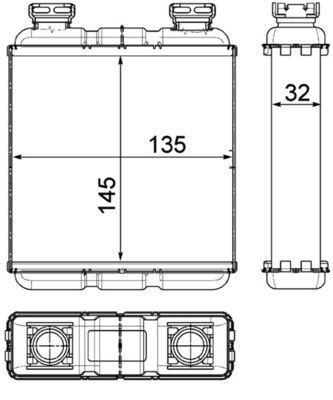 šilumokaitis, salono šildymas MAHLE AH 188 000P