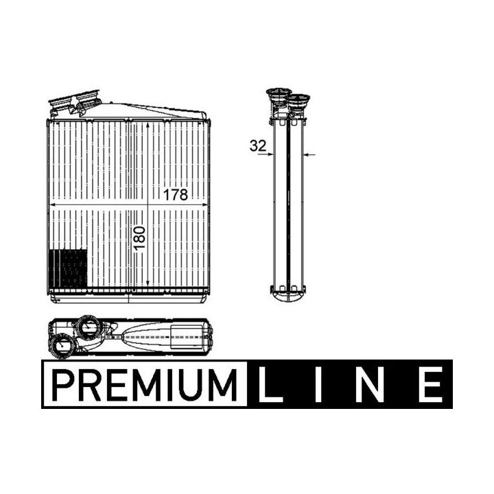 šilumokaitis, salono šildymas MAHLE AH 192 000P