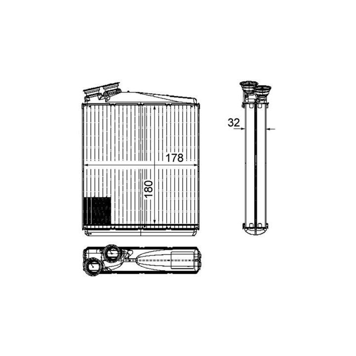 šilumokaitis, salono šildymas MAHLE AH 192 000P