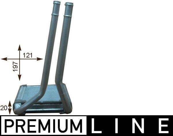 šilumokaitis, salono šildymas MAHLE AH 201 000P