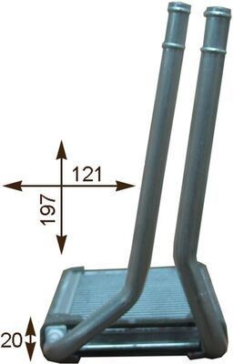 šilumokaitis, salono šildymas MAHLE AH 201 000P