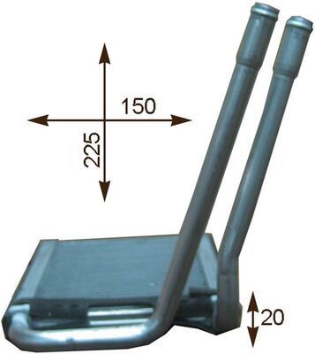 šilumokaitis, salono šildymas MAHLE AH 202 000P