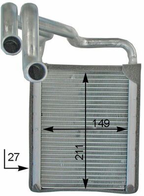 šilumokaitis, salono šildymas MAHLE AH 203 000P