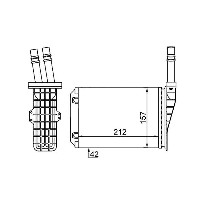 šilumokaitis, salono šildymas MAHLE AH 209 000S