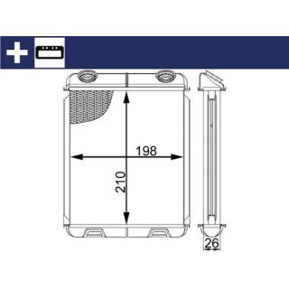 šilumokaitis, salono šildymas MAHLE AH 21 000S