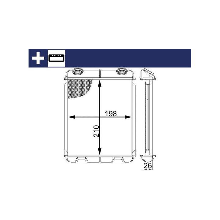 šilumokaitis, salono šildymas MAHLE AH 21 000S