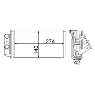 šilumokaitis, salono šildymas MAHLE AH 215 000S