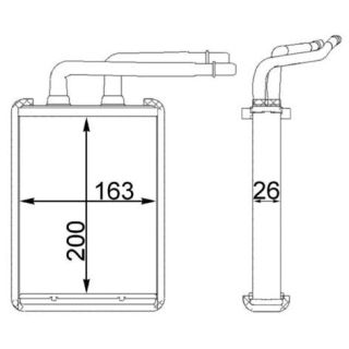 šilumokaitis, salono šildymas MAHLE AH 221 000S