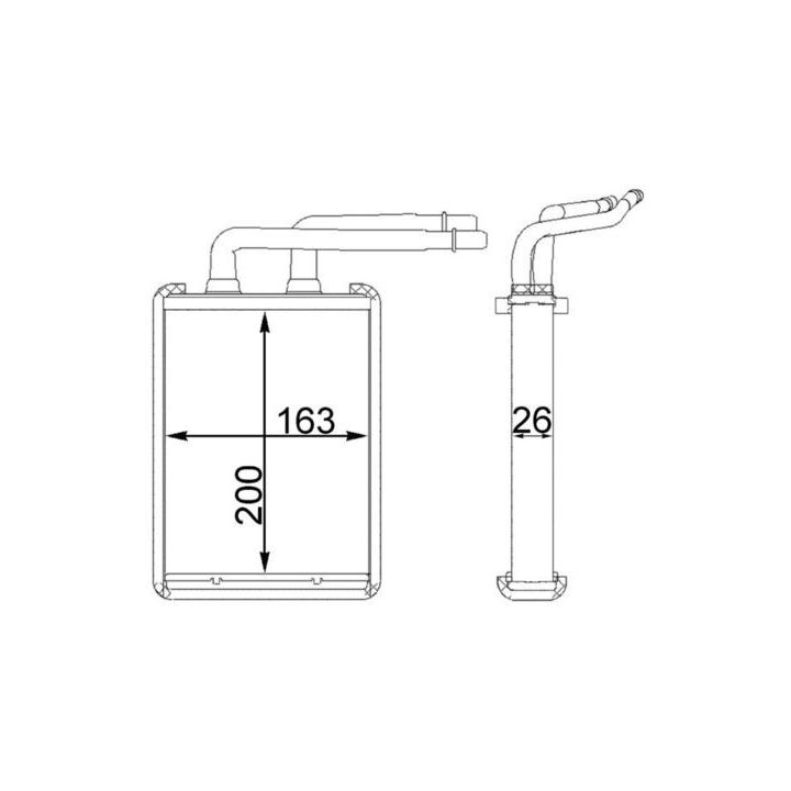 šilumokaitis, salono šildymas MAHLE AH 221 000S
