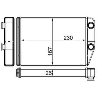 šilumokaitis, salono šildymas MAHLE AH 225 000S