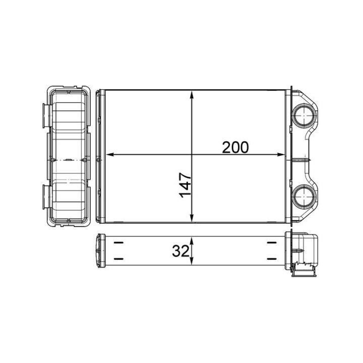 šilumokaitis, salono šildymas MAHLE AH 251 000S