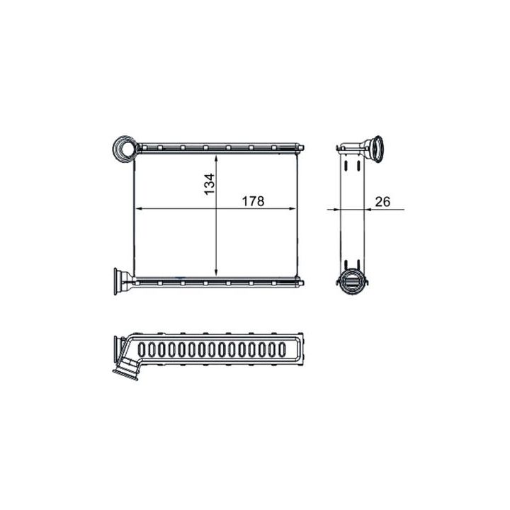 šilumokaitis, salono šildymas MAHLE AH 272 000S