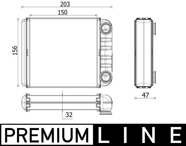 šilumokaitis, salono šildymas MAHLE AH 280 000P