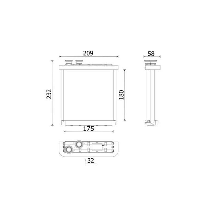 šilumokaitis, salono šildymas MAHLE AH 298 000P
